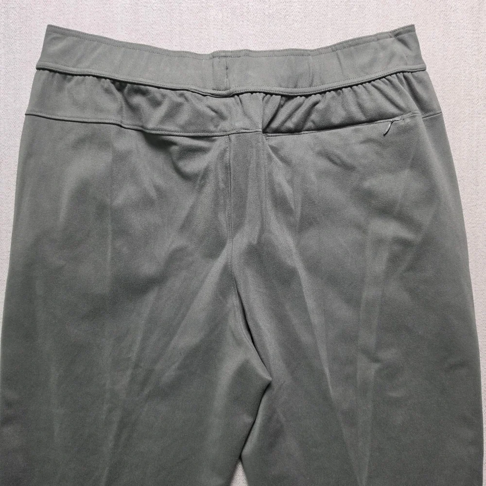 Balance Collection Jogger Pants Mens L Olive Green Athletic Zipper Pockets